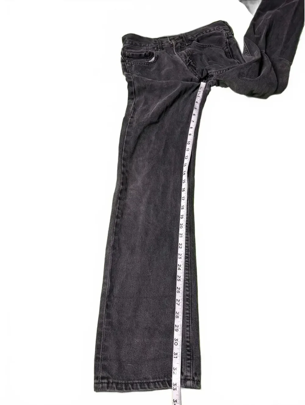 Levi's 505 Men's Black Straight Leg Jeans Size 29x34